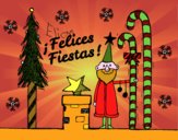 Postal Felices Fiestas