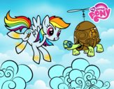 Rainbow Dash y la tortuga tanque