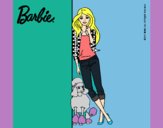 Barbie con cazadora de cuadros