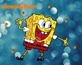 Bob Esponja saludando