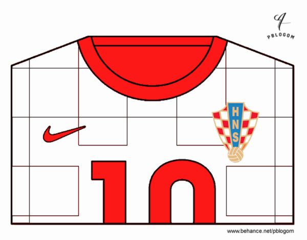 Camiseta del mundial de fútbol 2014 de Croacia