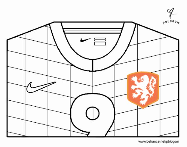 Camiseta del mundial de fútbol 2014 de Holanda