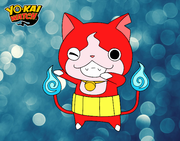 Jibanyan guiñando el ojo