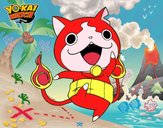 Jibanyan saltando