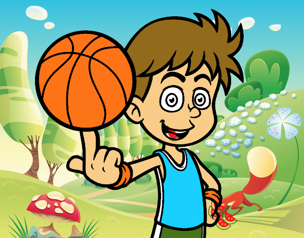 Jugador de baloncesto junior