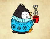 Pajarito tomando un té