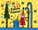 Postal Felices Fiestas