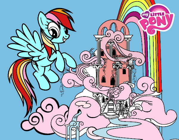 Rainbow Dash en su palacio