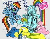 Rainbow Dash en su palacio