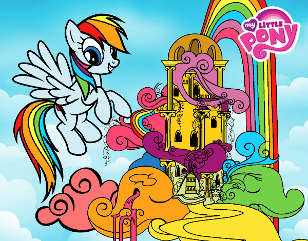 Rainbow Dash en su palacio