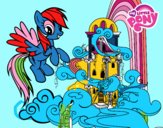 Rainbow Dash en su palacio