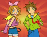 Rin y Len Kagamine Vocaloid