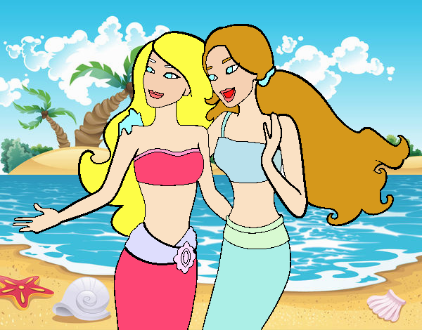 barbie en la playa con renne