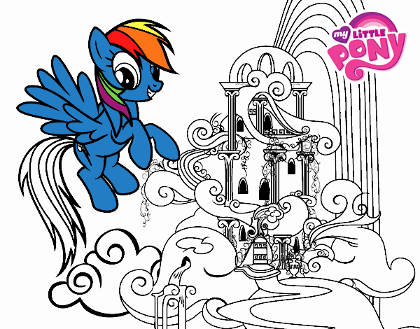 Rainbow Dash en su palacio