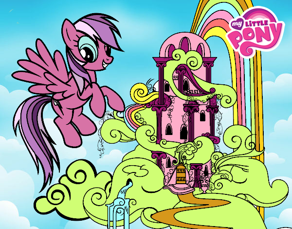 Rainbow Dash en su palacio