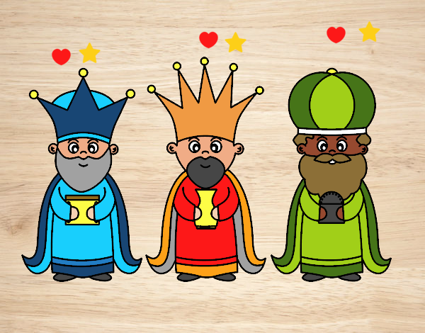los tres reyes magos .ñpu