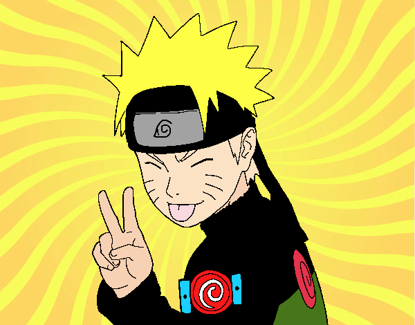 Naruto Épico Dibujo para colorear!!