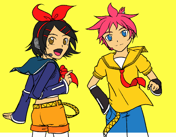 Rin y Len Kagamine Vocaloid