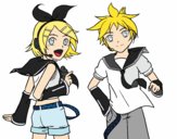 Rin y Len Kagamine Vocaloid