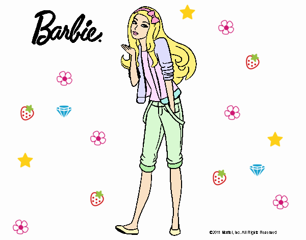 Barbie con look casual