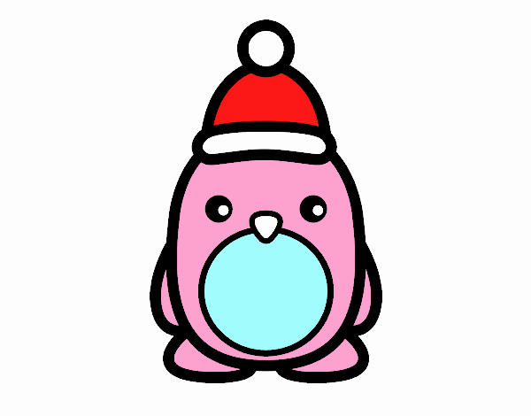 Pingüino navideño
