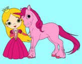 Princesa y unicornio