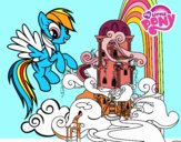 Rainbow Dash en su palacio