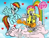 Rainbow Dash en su palacio