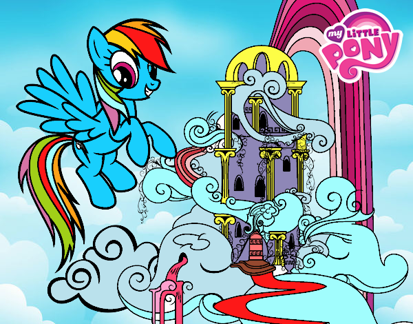 Rainbow Dash en su palacio