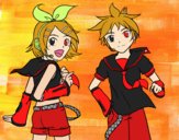 Rin y Len Kagamine Vocaloid