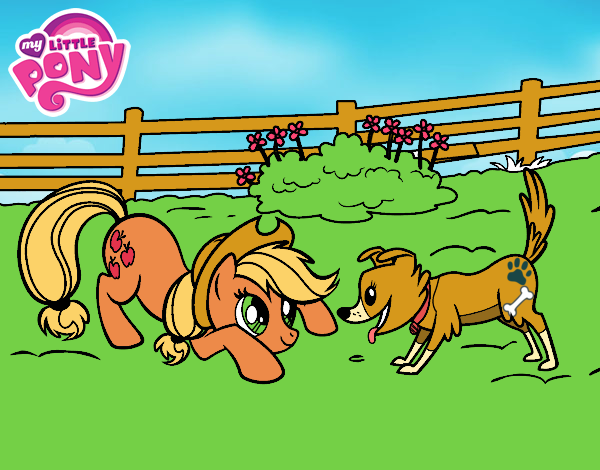 Applejack y Winona