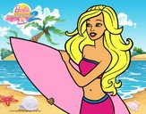 Barbie va a surfear