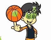 Jugador de baloncesto junior