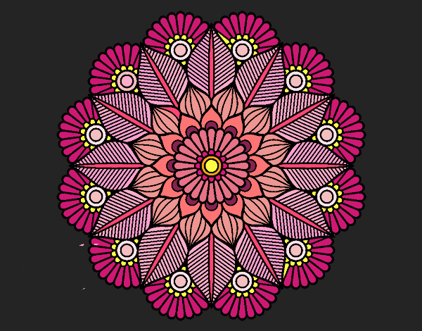 Mandala jardín vegetal