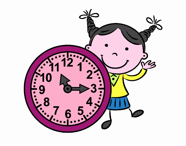 Niña con reloj