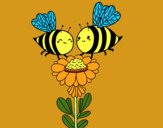 Pareja de abejas