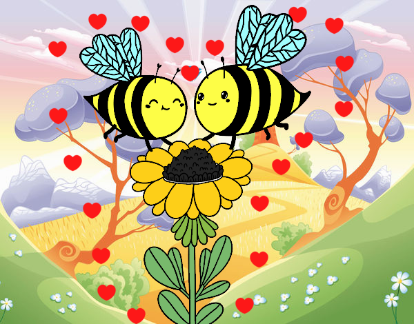 Pareja de abejas