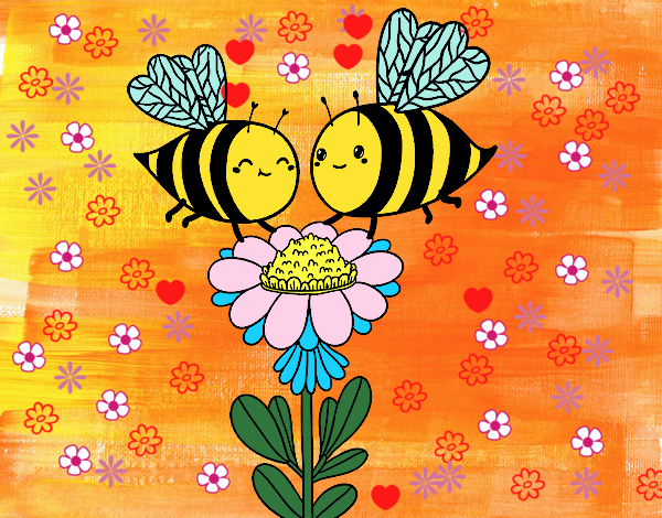 Pareja de abejas