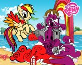 Rainbow Dash en su palacio