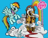 Rainbow Dash en su palacio