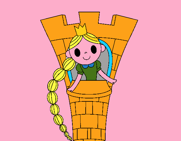 Rapunzel en la torre