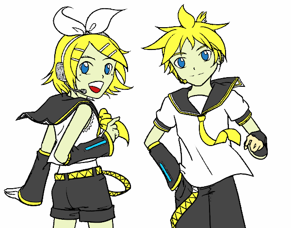 Rin y Len Kagamine Vocaloid