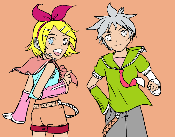 Rin y Len Kagamine Vocaloid