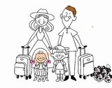 Una familia de vacaciones