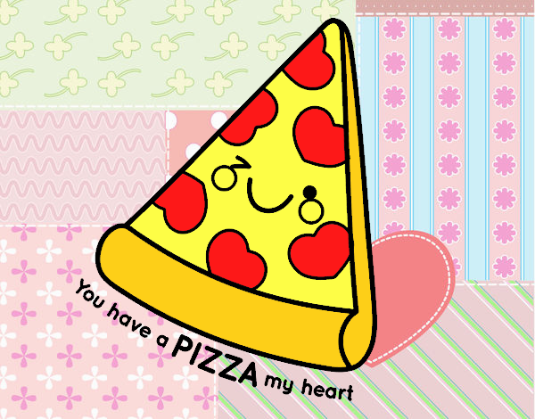 pizza corazon de san valentin