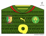 Camiseta del mundial de fútbol 2014 de Camerún