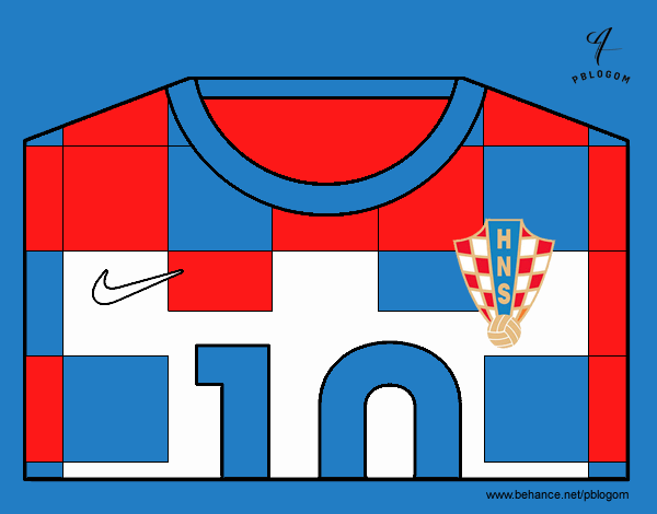 Camiseta del mundial de fútbol 2014 de Croacia