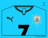 Camiseta del mundial de fútbol 2014 de Uruguay