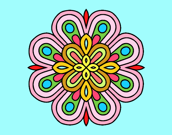 Dibujo de Mandala arte visual pintado por en  el día 15-01-22 a  las 02:10:37. Imprime, pinta o colorea tus propios dibujos!