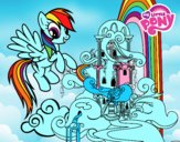 Rainbow Dash en su palacio